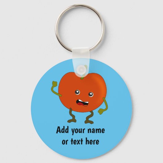 Porte-clés Tomate enroulée - thème tomates pourries - votre t (Recto)