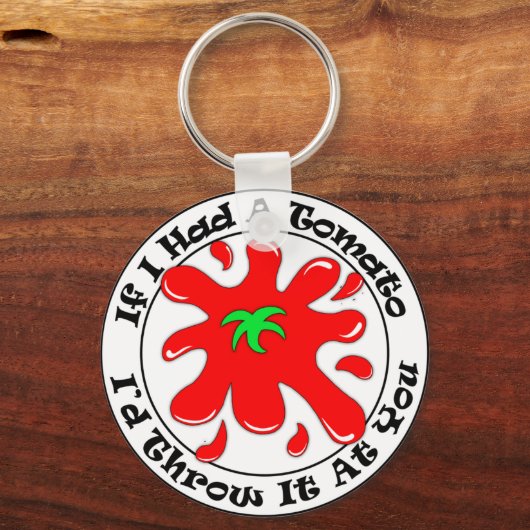 Porte-clés tomate rond (Recto)