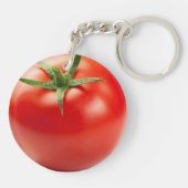 Porte-clés Tomate rouge fraîche d'isolement sur l'arrière - (Dos)