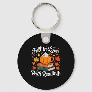 Porte-clés Tombez amoureux de la lecture Mug automne citrouil