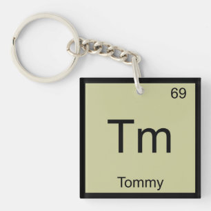 Porte-clés Tommy Nom Chimie Élément Tableau Périodique
