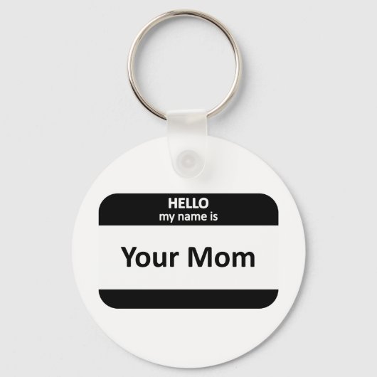 Porte-clés Ton maman Nametag (Recto)