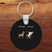 Porte-clés Ton oncle, Mon oncle Unicorn Cadeau Drôle (Recto)