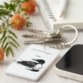 Porte-clés Tonnerre_Cove d'animal de marmotte cuite (Devant droit)