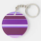 Porte-clés Tons de rayures violettes (Dos)