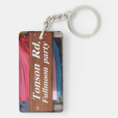 Porte-clés Tonson Rd. Fête de la lune, Koh Phangan, Thaïlande (Dos)