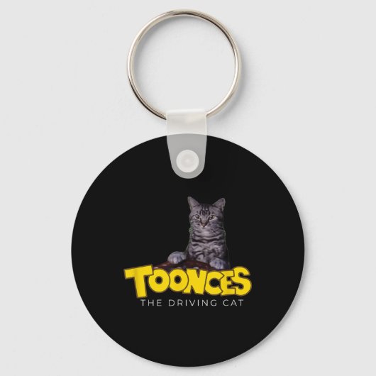 Porte-clés Toonces Le Chat De Conduite (Recto)