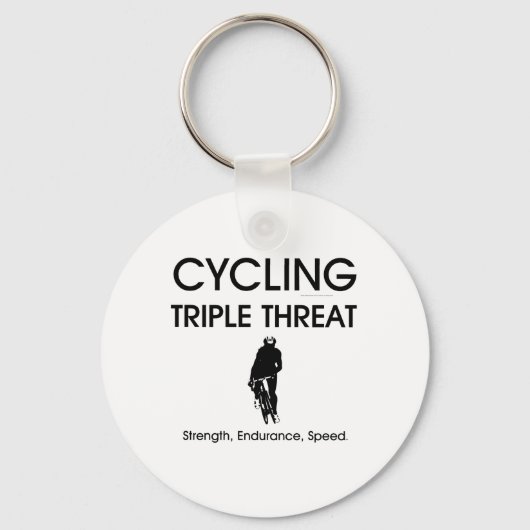 Porte-clés TOP Cyclisme triple menace (Recto)