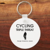 Porte-clés TOP Cyclisme triple menace (Recto)