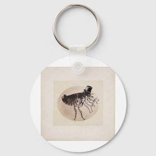 Porte-clés Top Hat and Cane Flea (Recto)