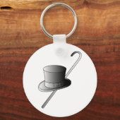 Porte-clés Top Hat et Canne (Recto)