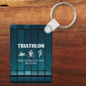 Porte-clés TOP Porte - clé de triathlon (Verso)