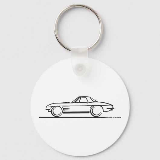 Porte-clés Top rigide Corvette Stingray 1963 (Recto)