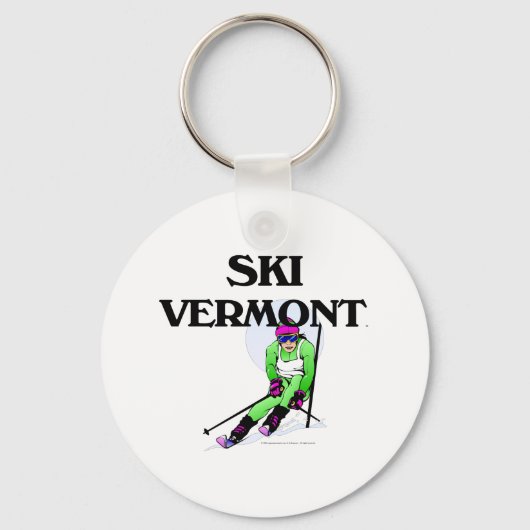 Porte-clés TOP Ski Vermont (Recto)
