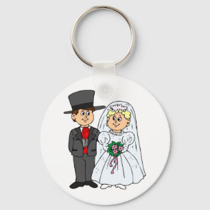 Porte-clés Tophats de style Mariage formel