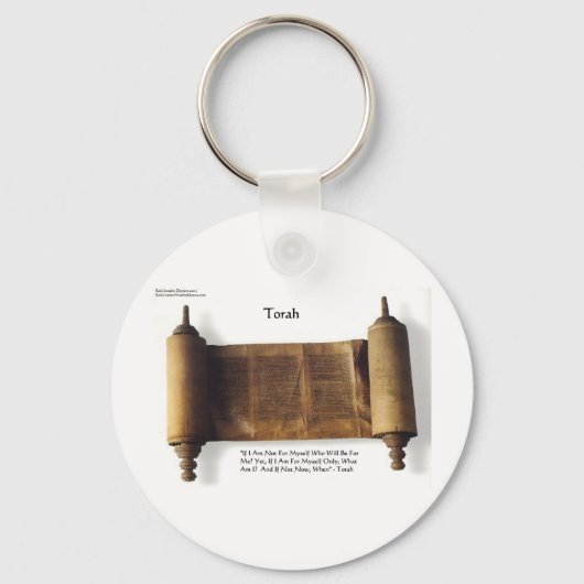 Porte-clés Torah "Si ce n'est pour moi-même" Citations de sag (Recto)