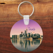 Porte-clés Toronto Capitale de l'Ontario Canada City Skyline (Recto)