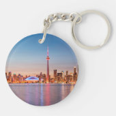 Porte-clés Toronto Skyline à Sunset (Dos)