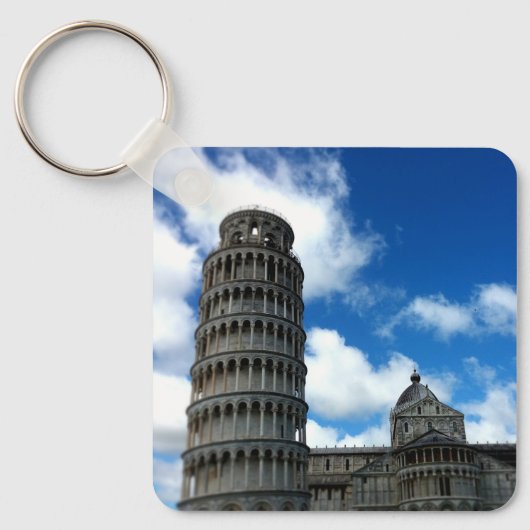 Porte-clés Torre di Pisa Toscane avec beau ciel bleu (Recto)