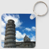 Porte-clés Torre di Pisa Toscane avec beau ciel bleu (Dos)