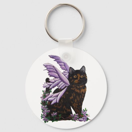 Porte-clés Tortie Fairy Chat (Recto)