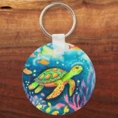 Porte-clés Tortue à peinture (Verso)