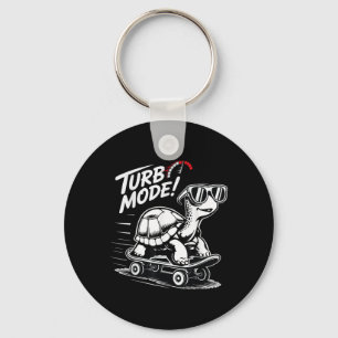 Porte-clés Tortue cool Sur Skateboard Funny Turbo Cadeau Vint