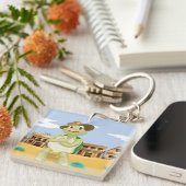 Porte-clés Tortue cowboy (Devant Droit)