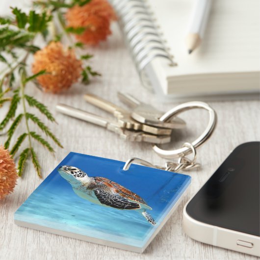 Porte-clés Tortue de mer (Devant Droit)