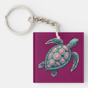 Porte-clés Tortue de mer décorative
