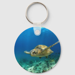 Porte-clés Tortue de mer sous l'eau