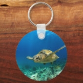 Porte-clés Tortue de mer sous l'eau (Recto)