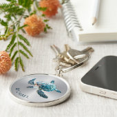 Porte-clés Tortue de mer Turquoise | Côtier (Côté)