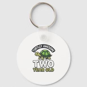 Porte-clés Tortue Deux Ans Anniversaire Vintage Gravure Shi