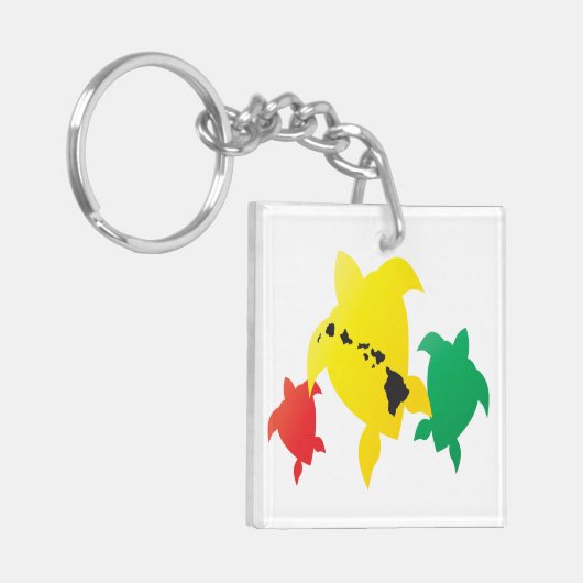 Porte-clés Tortue d'îles d'Hawaï (Devant gauche)