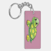 Porte-clés Tortue heureuse (Devant gauche)