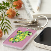 Porte-clés Tortue heureuse (Devant droit)