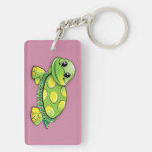 Porte-clés Tortue heureuse (Dos)
