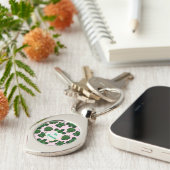 Porte-clés Tortue Mignonne Motif Sans Couture, Tropical  (Côté )