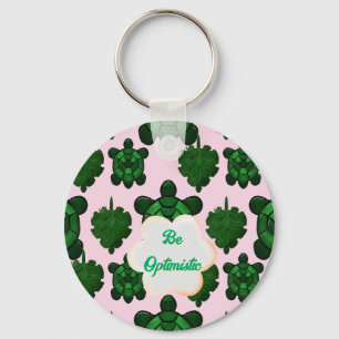 Porte-clés Tortue Mignonne Motif Sans Couture, Tropical 