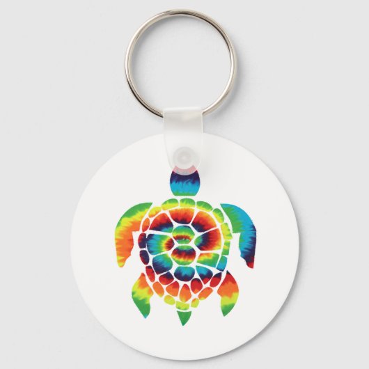 Porte-clés Tortue Tie-Dye (Recto)
