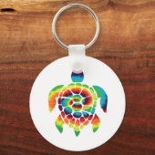 Porte-clés Tortue Tie-Dye (Recto)