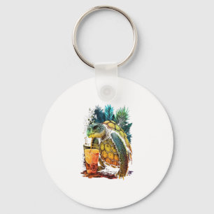 Porte-clés Tortue Tortues de mer hawaïennes Ananas Aloha Copi