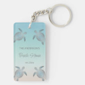 Porte-clés Tortues d'argent Beach House (Dos)