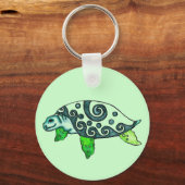Porte-clés Tortues de mer tourbillonnant (Recto)