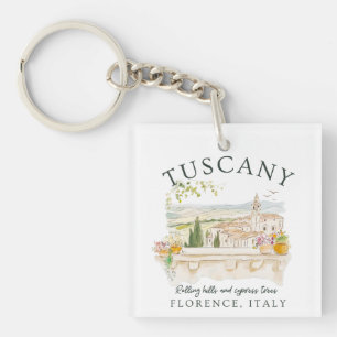 Porte-clés Toscane Florence Travel - Rolling Hills & Trees