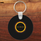 Porte-clés Total Éclipse Solaire 04.08.2024 Totalité 1 (Recto)