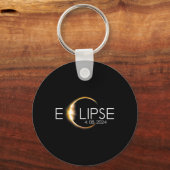 Porte-clés Total Éclipse Solaire 8 avril 2024 Totalité (Recto)