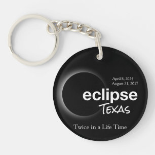 Porte-clés Total Solaire Eclipse 2017 2024 - Texas