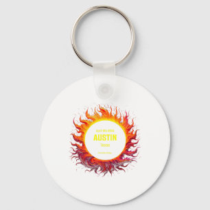 Porte-clés Total Solaire Eclipse 2024 Austin Texas